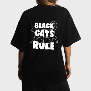 Black Cats Rule Dad Kitty Daddy Cat Mom Christmas Father Premium_3 Women T-Shirt