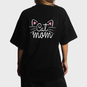 Cat Mom Happy Mothers Day For Cat Lovers Family Matching Women T-Shirt