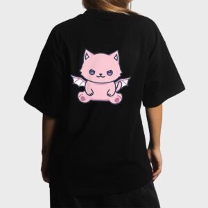 Cat Pastel Goth Cute Kawaii Aesthetic Lover Owner Spooky Women T-Shirt