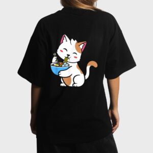 Cat Ramen Anime Kawaii Teen gift Women T-Shirt