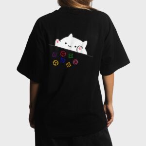 Cat Throwing Dice Tabletop Games Cute Kawaii Animal Lover Women T-Shirt