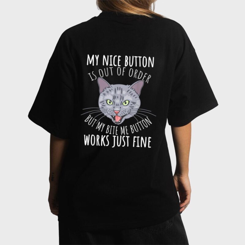 Cat Tshirt, Funny Cat Tees, Cat Lover Gifts, Cat Bite Me Women T-Shirt