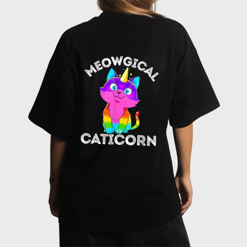 Caticorn Rainbow Funny My Cat is a Magical Unicorn Kittycorn Women T-Shirt