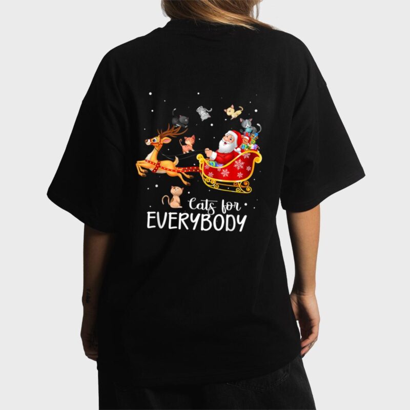 Cats For Everybody Cat Christmas Pajama Family Party Gifts Women T-Shirt