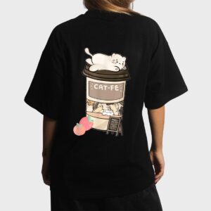 Cute Cat Cafe, Kawaii Cat Coffee, Anime Neko Kitty, Cat Puns Women T-Shirt