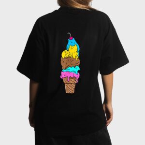 Cute Cat Ice Cream  - Kitty Cat Dessert Women T-Shirt