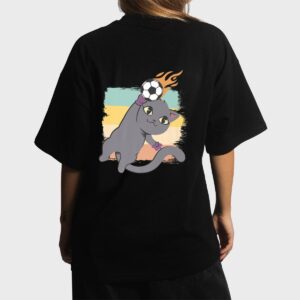 Cute Kawaii Football Soccer Player Funny Goalkeeper Best Cat Women T-Shirt
