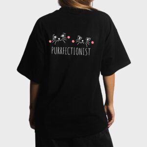 Cute Purrfectionist Cat Gift Women T-Shirt