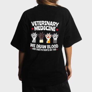 Cute Veterinarian Paws Cat Meow Kitty Cat For Mom Women T-Shirt