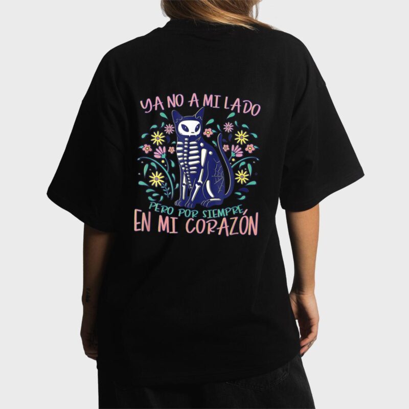Dia De Los Muertos Cat Skeleton Animals Lover Costume Women T-Shirt