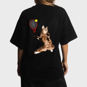 FUNNY TENNIS GAME T-SHIRT FUNNY CAT RACKET FOR MEN WOMEN Women T-Shirt