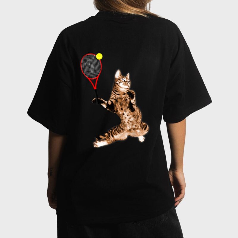 FUNNY TENNIS GAME T-SHIRT FUNNY CAT RACKET FOR MEN WOMEN Women T-Shirt