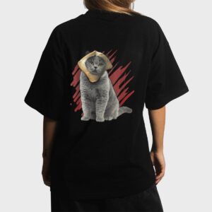 Funny Cat Apparel Cat With Slice Of Bread On Face Cat Lovers Women T-Shirt