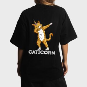 Funny Cat Kitten Caticorn Cat Dabbing Cat Lover Women T-Shirt