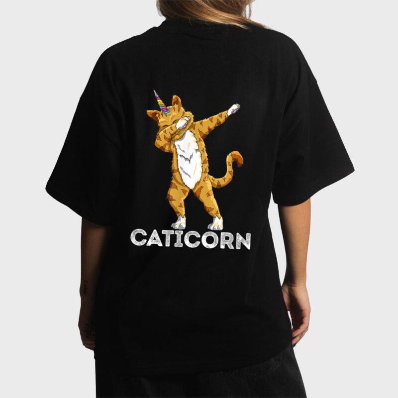 Funny Cat Kitten Caticorn Cat Dabbing Cat Lover Women T-Shirt