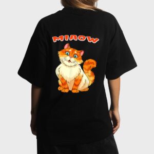 Funny Cat Miaow Cat Lovers Women T-Shirt