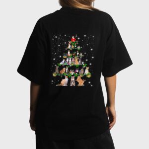 Funny Cats Christmas Ree Ee Ornament Decor Cat Lover Women T-Shirt
