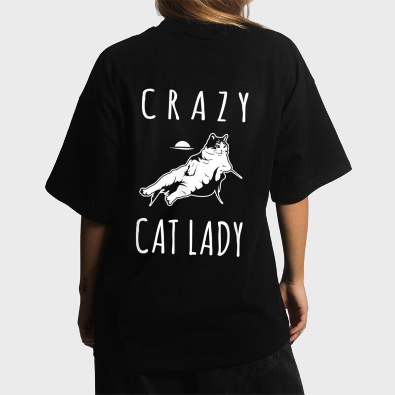 Funny Crazy Cat Lady Meow Kitty Funny Cats Mom And Cat Dad Women T-Shirt