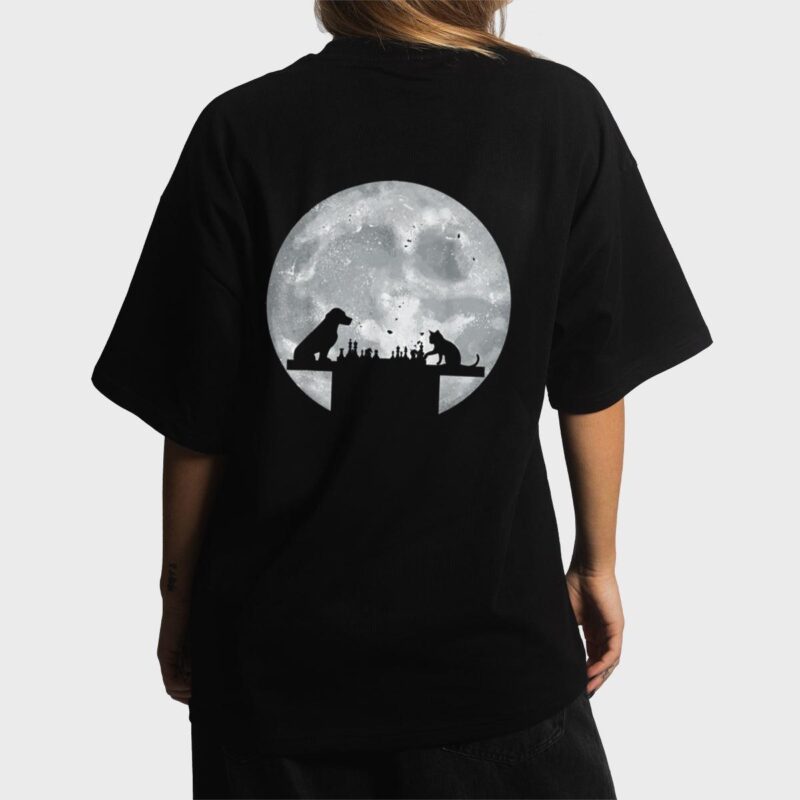 Funny Dog And Cat Chess Game Animal Chess Player Women T-Shirt
