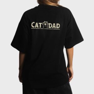 Funny Fathers Day Cat Dad Women T-Shirt