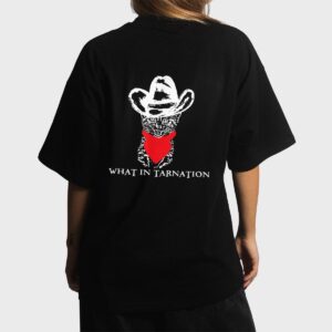 Funny Meme What In Tarnation Cat Cowboy Hat Women T-Shirt