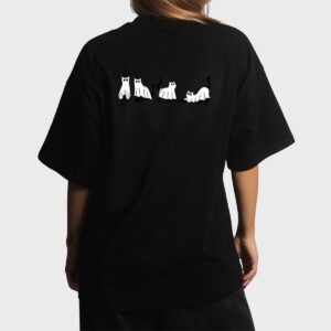 Ghost Cats Halloween Costume For Cat Lovers Women T-Shirt