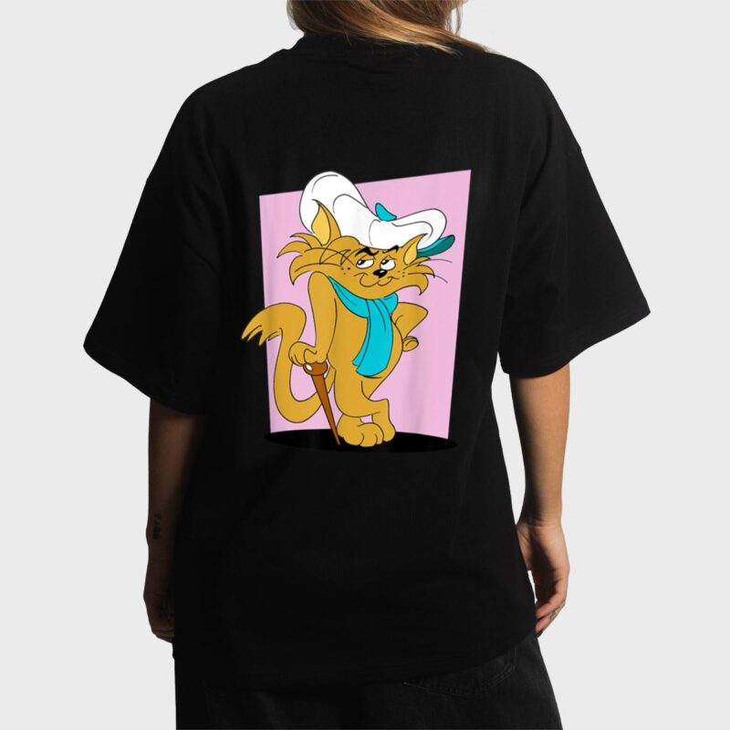 Graphic A Cat Seem Fat And Hat So Cute Adventures Cartoon Women T-Shirt
