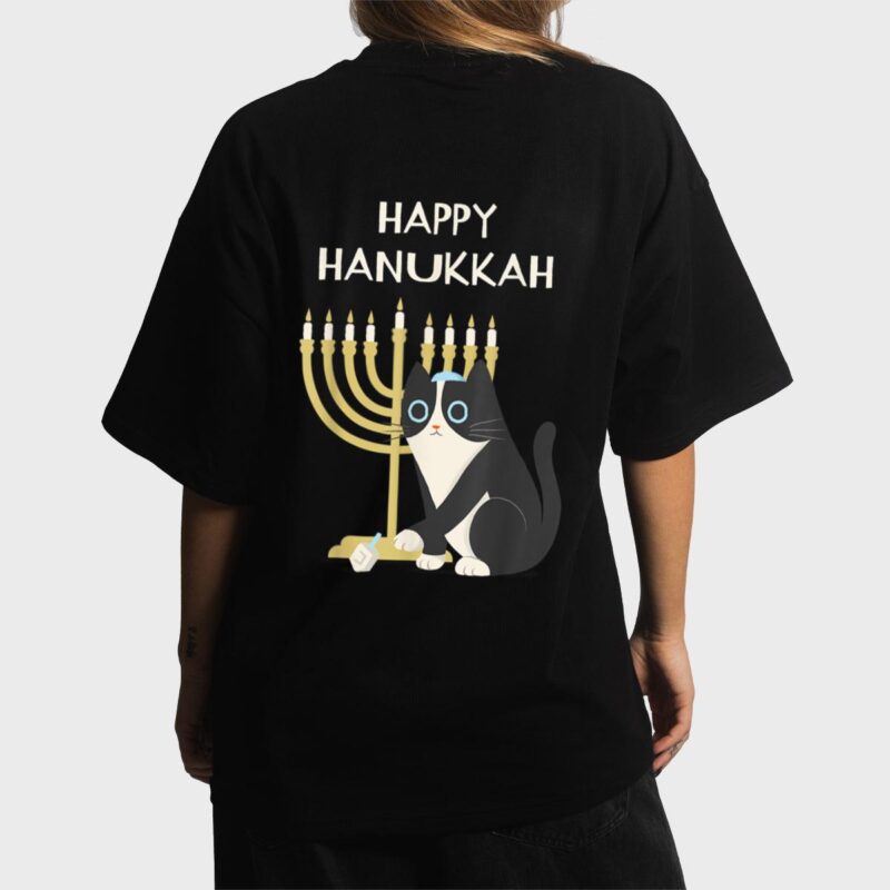 Happy Hanukkah Cat  Hanukkah Women T-Shirt