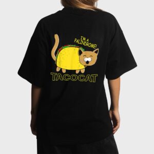 I Am A Palindrome Tacocat Funny Cinco De Meow Cat Lover Women T-Shirt