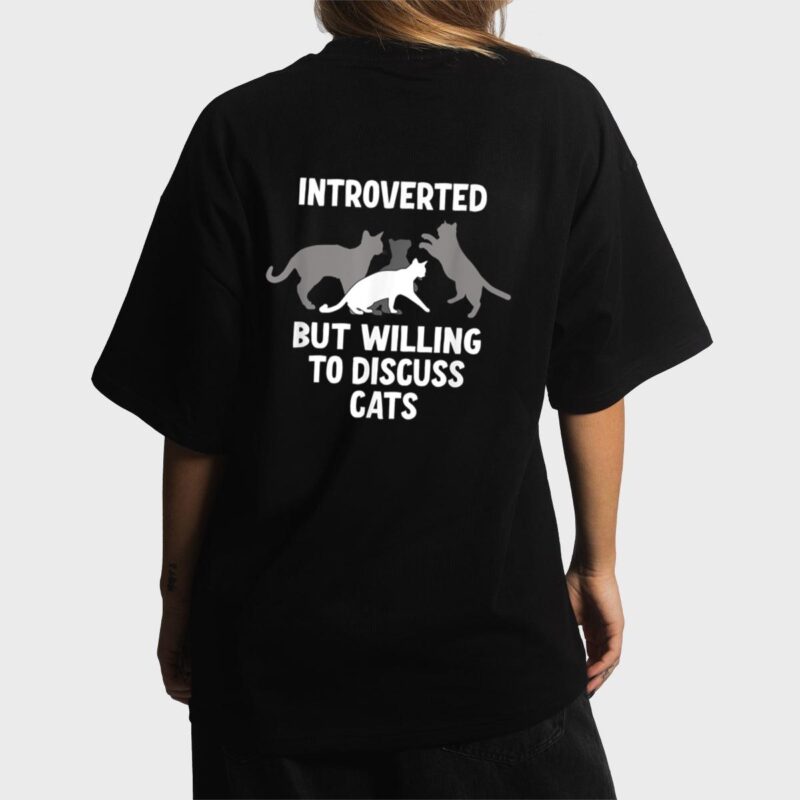 Introverted But Willing To Discuss Cats Women T-Shirt