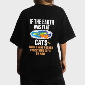 It S Flat Earth Cat Kitten Science Conspiracy Flat Earther Women T-Shirt