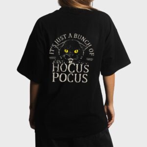 It S Just A Bunch Of Hocus Pocus Cat Claws Costume Halloween Women T-Shirt