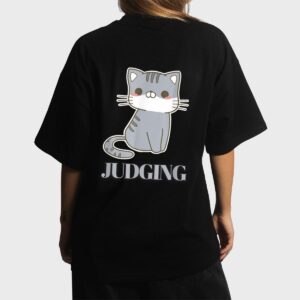 Judging Meme Funny Retro Style Vintage Cats Women T-Shirt