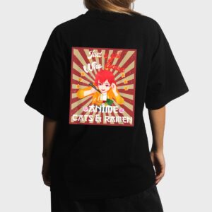 Just A Girl Who Loves Anime & Cats Kawaii Japanese Teen Girl Women T-Shirt
