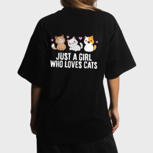 Just a Girl Who Loves Cats Women T-Shirt