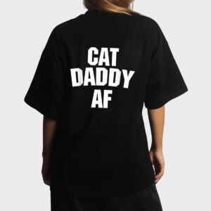 Mens Best Cat Dad Ever  - Cat Daddy AF Funny Cat Women T-Shirt
