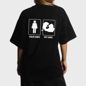 Men's Your Wife My Wife T  Crazy Cat Lady Wife Clothing Women T-Shirt