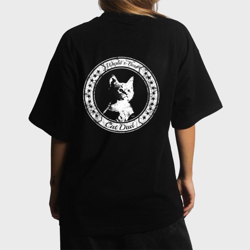 Mens funny World`s Best Cat Dad Kitten Women T-Shirt