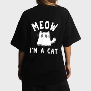 Meow I M A Cat Halloween Costume Women T-Shirt