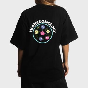 Meowcrobiology Science Lover Microbiology Scientist Cat Women T-Shirt