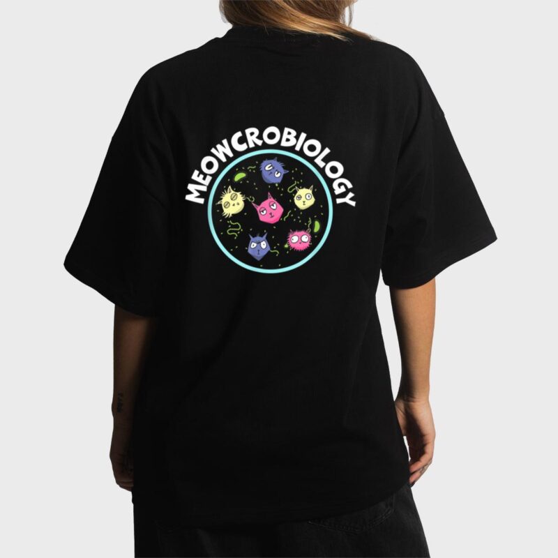 Meowcrobiology Science Lover Microbiology Scientist Cat Women T-Shirt