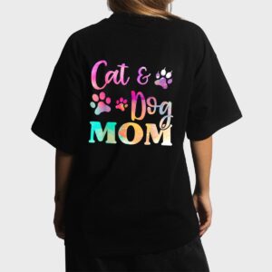 Pet Cat Dog Mom Shirt For Women, Mothers Day Women T-Shirt