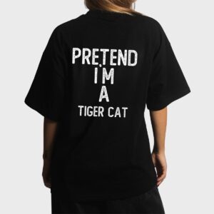 Pretend I M A Iger Cat Funny Halloween Women T-Shirt