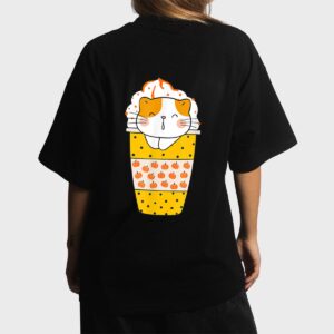 Pumpkin Spice Latte Fall Coffee Pumpkin Spice PSL Cat Women T-Shirt