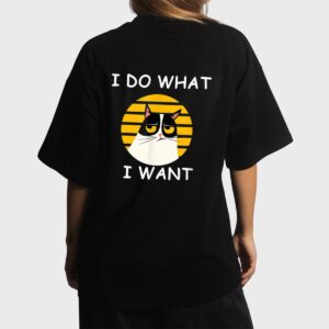 Retro I Do What I Want With My Cat Funny Cat Love Women T-Shirt
