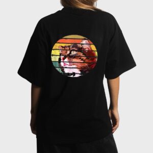Retro Vintage Colorful Cat For Lovers Cat And Pets Women T-Shirt