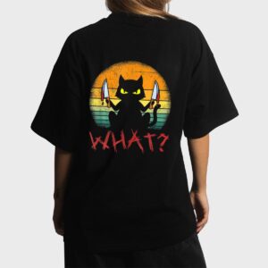 Serial Killer Halloween Cat Women T-Shirt