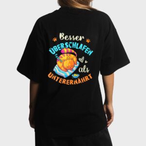 Sleep Cat Funny Pajama In German Women T-Shirt