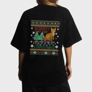 Sorry, My Cat And I Have Plans This Christmas Women T-Shirt