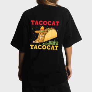 Tacocat Spelled Backwards Tacos and Cats Cinco De Mayo Cat Women T-Shirt